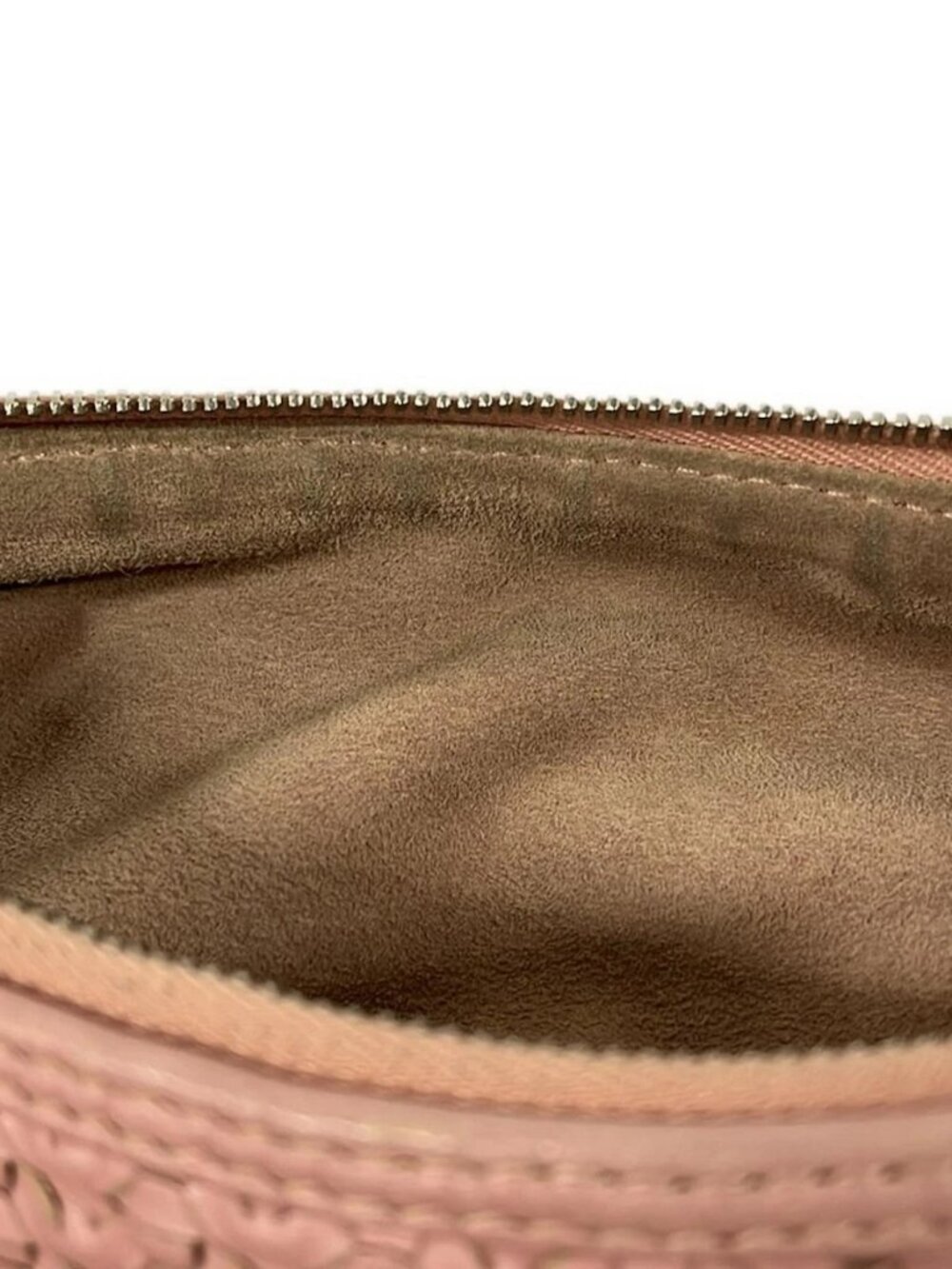 DIOR/ChristianDior - Light Pink Leather Shoulder Bag - Picture 11 of 16